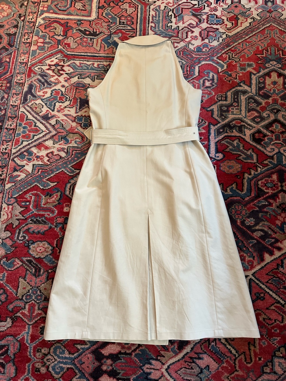 Burberry Khaki Trench Dress— Women’s Size 10 - Picture 8 of 13